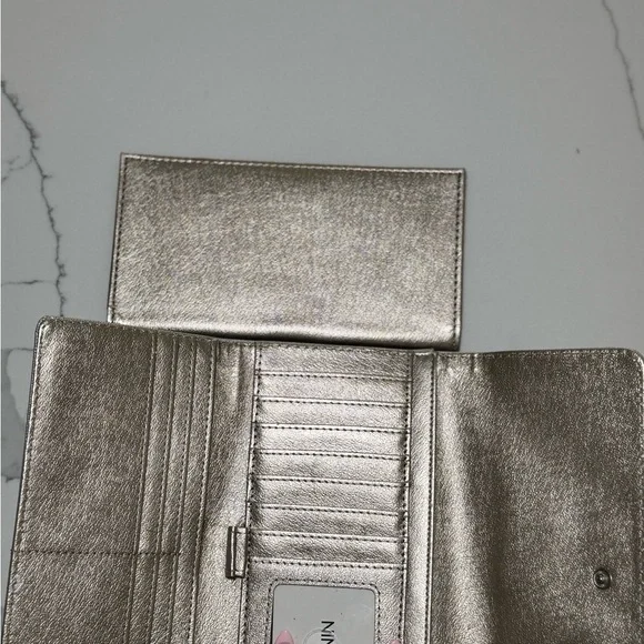 Nine West Silver Wallet with Bow Detail - Picture 3 of 6